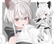 かわいい女の子や男の子を描きます イメージ1