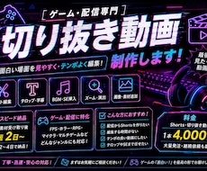 面白い場面を見やすい切り抜き動画に編集します イメージ1
