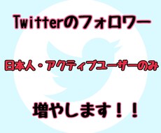 Twitterの日本人フォロワー200~増やします 全てアクティブユーザー★最速1時間で完了