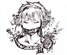 線画、モノクロ、手書きイラストお書きします！