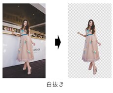 画像白抜き・合成・色変更なんでも承ります イメージ1