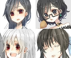 女の子のアイコンイラスト制作いたします イメージ1