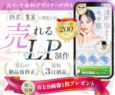マーケ会社のデザイナーが「売れる」LPお作りします マーケティング視点で結果にコミットできるLPを作成!