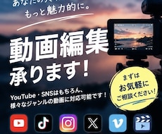 動画編集なら何でも出来ます イメージ1