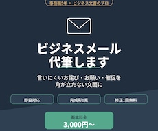 お詫び・お願いメール【即日対応】代筆します イメージ1