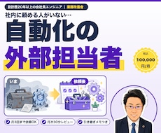 月3回まで自動化作業を代行します イメージ1