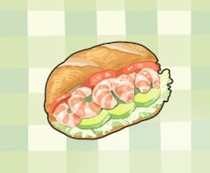 かわいい食べ物のイラストアイコンをつくります イメージ1