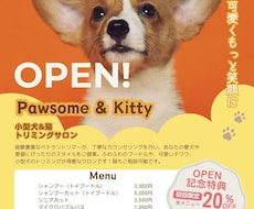 ペット関連のチラシ・フライヤーのデザインをします イメージ1
