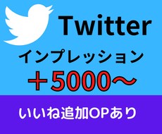 Twitterインプレッション数増やします ＋5000回～インプレッション数が増加します