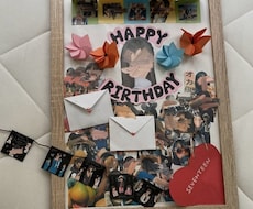 誕生日や記念日の思い出に残るアルバム作成します ご希望に合わせてアルバムやボード、仕掛けをお作りします！