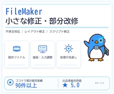 FileMakerの小さな修正・部分改修を承ります 既存ファイルの「ここを変えたい」をご相談ください