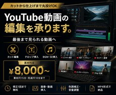 最後まで見られるYouTube動画を編集し集します イメージ1