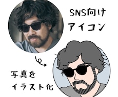 SNS用のアイコンを作成します 写真を元にSNS用のアイコンを作成します。