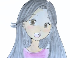 少女漫画風の似顔絵、SNSアイコン作成します イメージ1