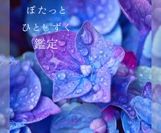 ぽたっとひとしずく|迷った心をタロットで整えます イメージ1