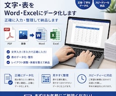 PDF、画像の文字や表をデータ化します イメージ1