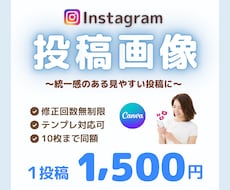 Instagram投稿画像をCanvaで作成します デザインが苦手な方でも安心◎やさしく伝わる投稿を作成します
