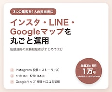 インスタ・LINE・MEOを丸ごと運用代行します イメージ1