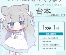 ラフ提案無料 ｜シチュボ 同人音声の台本執筆します イメージ1