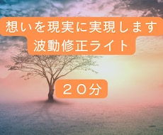 波動修正ライト※人生を整え理想の未来を現実化します