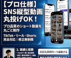 プロ品質のショート動画を丸ごと制作します 1万フォロワー運用実績｜多ジャンル対応｜修正5回