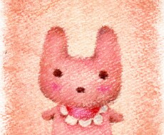 飾れる動物画をパステルで優しく可愛く描きます
