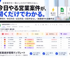 今日やる営業案件がわかるように管理します イメージ1