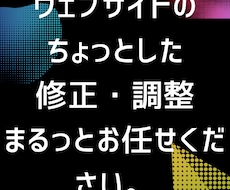 Webサイトの困りごとを迅速対応します イメージ1