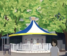 背景を描きます 思い出の景色をイラストにします