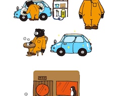 ほのぼの可愛いイラストを描きます