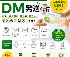 封入・宛名貼り・仕分け・発送までまとめて対応します イメージ1