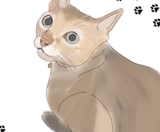 ペットとの思い出をお洒落な線画イラストに仕上げます イメージ1