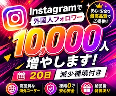 Instagramで1万人のフォロワー増やします イメージ1