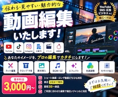 YouTube・SNS向けの動画を編集します カット・テロップ・BGMなど幅広い編集に低価格で対応