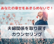夫婦関係の改善をサポートする電話相談お受けします イメージ1