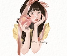 柔らかくあたたかみのある厚塗りイラストを描きます イメージ1