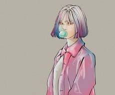 ゆるい雰囲気の女の子を描きます イメージ1