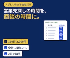 営業リスト作成｜探す時間を商談にします イメージ1
