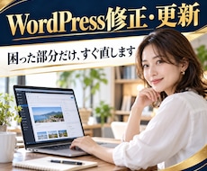 WordPressの修正・更新・設定を代行します 小さな修正3点まで、丁寧に対応します