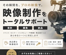 低コストで高品質なPR動画撮影します イメージ1