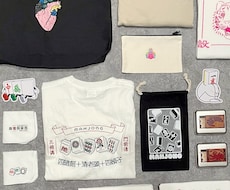 オリジナル刺繍orプリントでのグッズ作成します オリジナルで一点からデザインより承ります