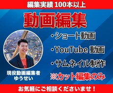 カット編集 / 迅速対応いたします イメージ1