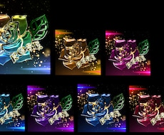 キラキラなコンセプトロゴ作成致します 自分達だけのキラキラでcoolでcuteなロゴ作成致します