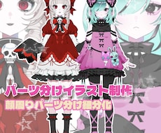 Live2D用のパーツ分けイラストを制作します イメージ1