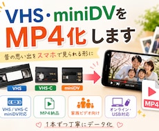 VHS・VHS-C・miniDVをMP4化します イメージ1