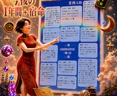 紫微斗数❤️今後１年間の運勢・宿命鑑定いたします イメージ1