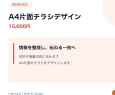 A4片面チラシをデザインします イメージ1