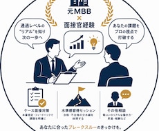 元MBB(経験5年)がケース面接対策します イメージ1