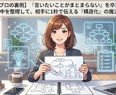 頭の中を整理して、相手に1秒で伝えます イメージ1