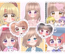可愛いSNS用のアイコンを描きます あなただけのアイコンでSNSを楽しみませんか？